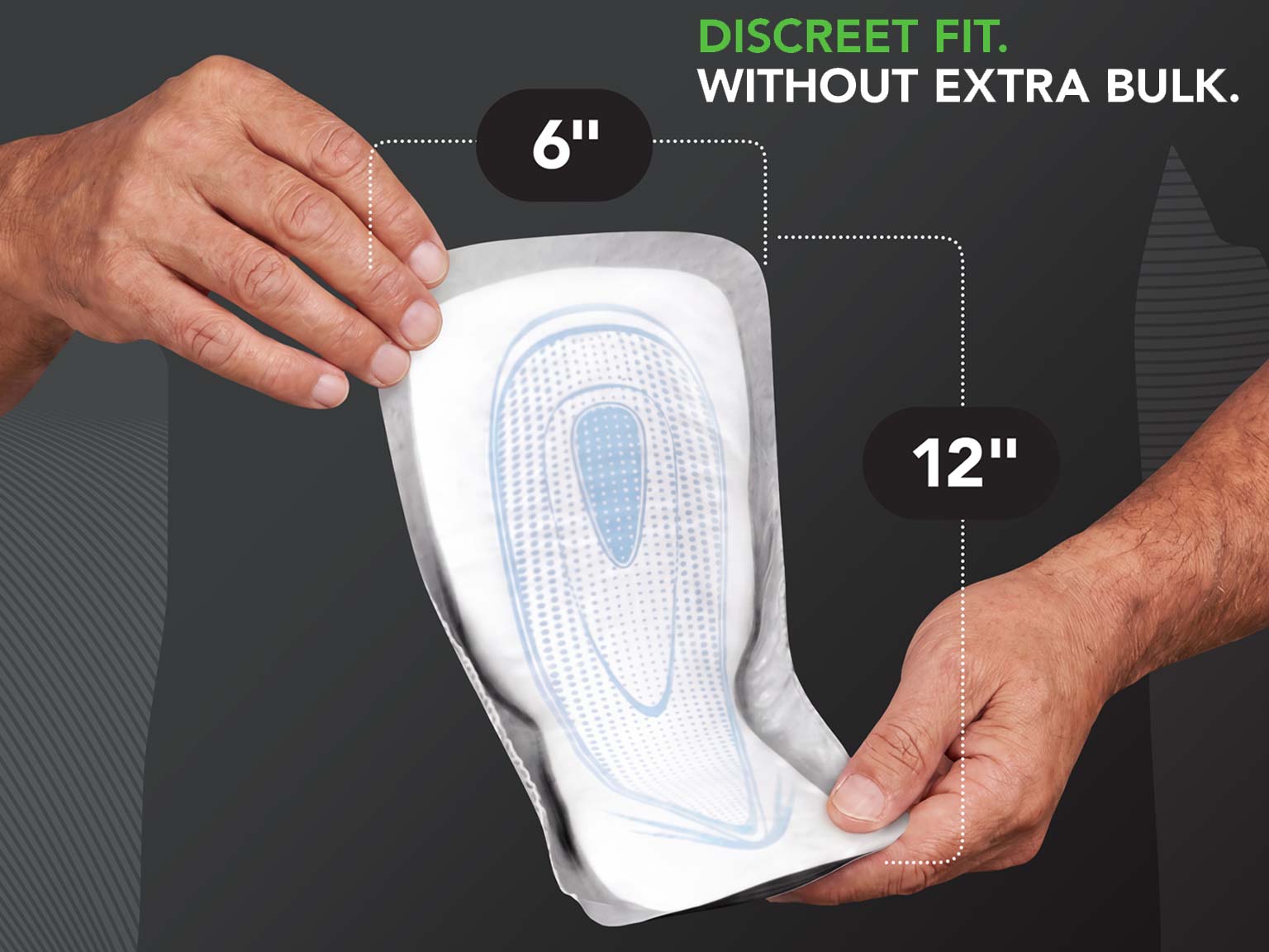 Depend® Original Guards for Men™ with Odorblock™ technology provides discreet fit without extra bulk